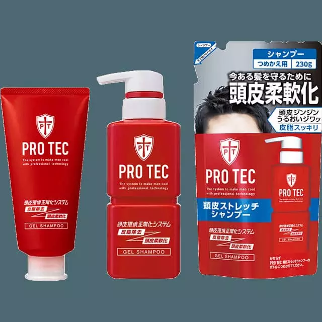 使用感のいいライオンのPRO TEC 頭皮ストレッチシャンプーとデオドラントソープ