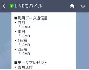 LINEモバイル データ使用量 03