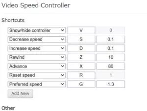 Video Speed Controller